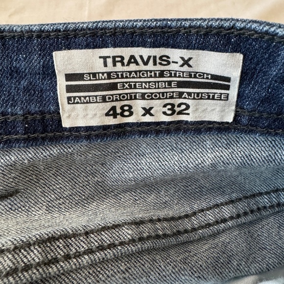 Buffalo Men's‎ Medium Wash Denim TRAVIS-X Slim Straight Blue Jeans Tag: 48x32 - Picture 3 of 15